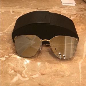 Prada sunglasses w/ floral engraving